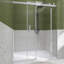 Porte de douche coulissante sans cadre avec verre trempé l 72 po x H 76 po-98173219