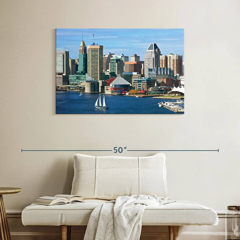 Ravi Inner Harbor Baltimore, 26" H x 39" W