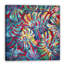Feuilles colorées - peinture sur toile tendue-2037562367