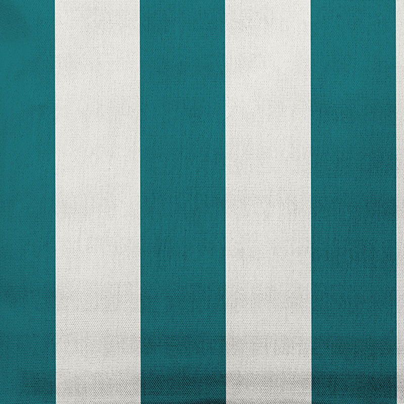 Coussin Stripe, 16 po x 16 po, Bleu sarcelle océanique