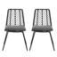 Chaise d'extérieur en gris avec coussins - conception transitionnelle