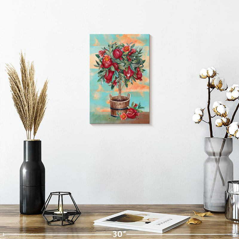 Harnek Pomegranate Tree, 12" H x 8" W