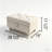 Linen Tufted Storage Ottoman, Upholstered Foot Stool-727650046