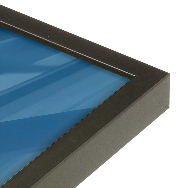 Casse-noisette classique en bleu I, H 15 po x l 12 po x P 1,25 po, Cadre photo noir satiné