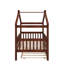 Lit simple en bois avec lit gigogne-740144399-740144398