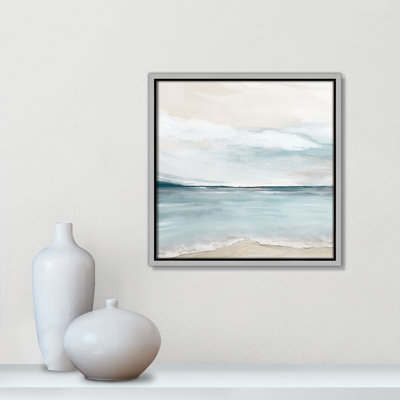 Shoreline Blues - Square Vesrion Print by Kristen Brockmon
