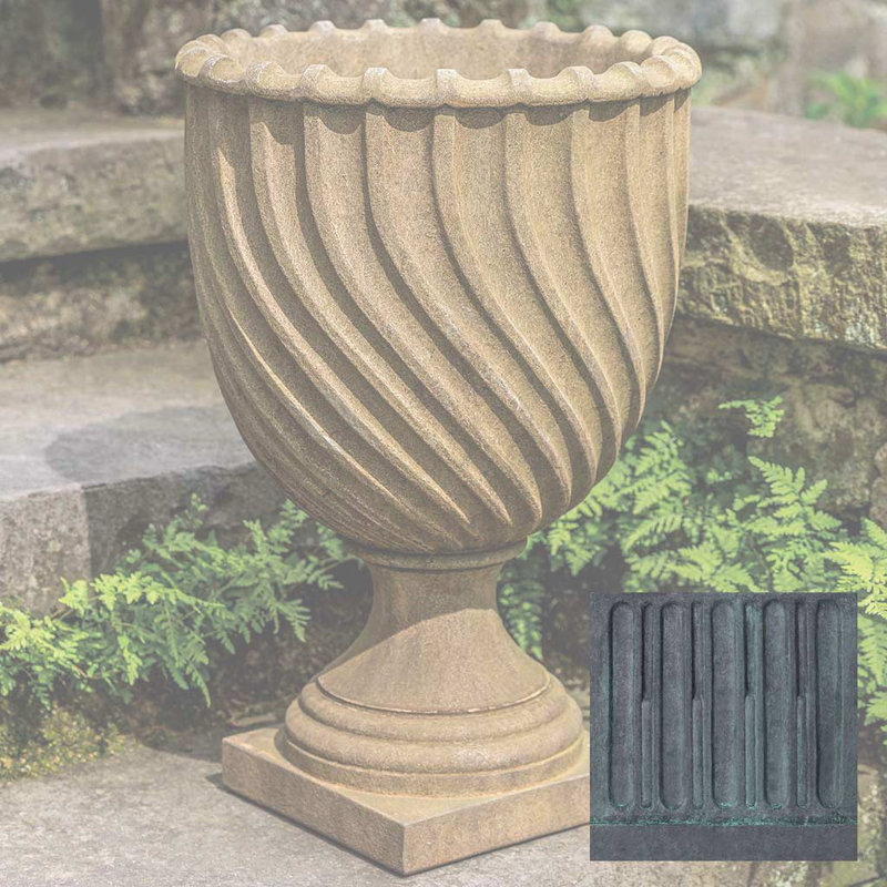 Petit pot à fleurs Ravenna, Plomb antique