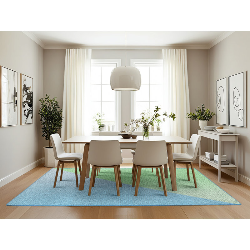 Tapis bleu Rayle, Rectangle 7 pi x 10 pi