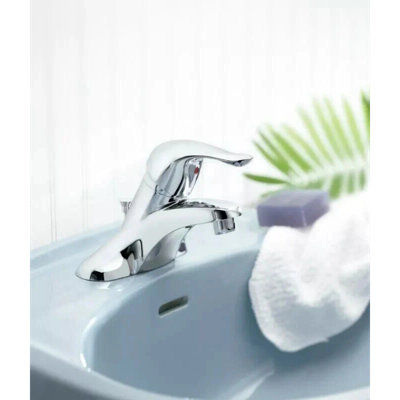 Moen Chateau Single Handle Centerset Bathroom Faucet (Valve Included)
