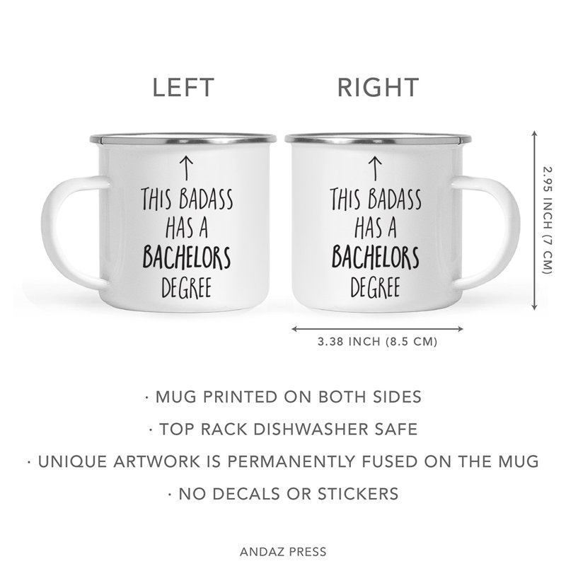 11 oz. Tasse à café en acier inoxydable avec graduation, 1 pièce