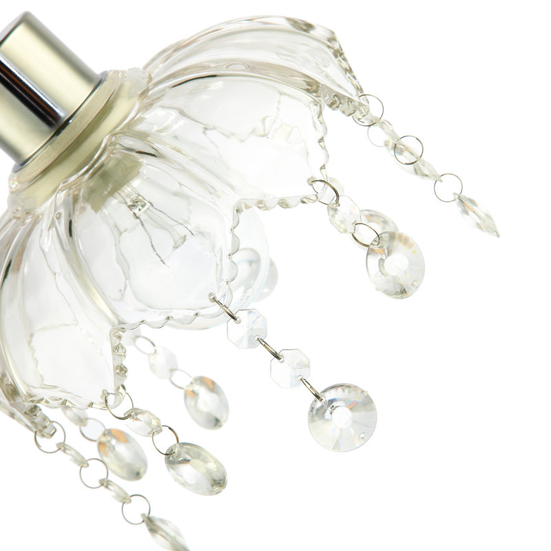 15cm H Glass Pendant Shade ( No Direct Attachment Method ) in Clear