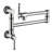 Modern Brass Wall Mounted Pot Filler - Swing Arm, Accurate Water Control, Coating Faucet Brass, Double Handle Quiet Stream, Corrosion-1459694015