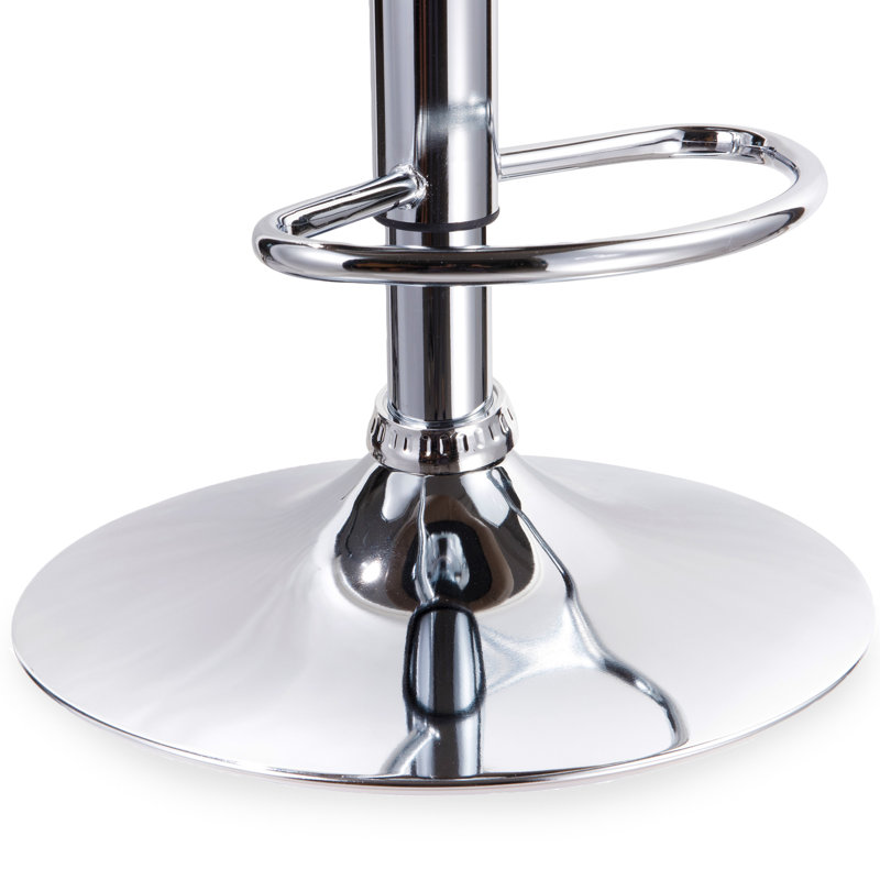 Tabouret de bar rotatif à hauteur ajustable Wilfredo, Noir
