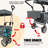 Push & Pull Utility Folding Wagon With Removable Canopy