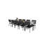Faiyaz 10 - Person Patio Dining Set with Extendable Rectangular Table-2093754719