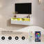 Agnon Floating TV Stand with RGB LED, Storage & Cable Management, 100/200cm-887410247-889014441