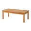 Ensemble de conversation d'extérieur en bois d'acacia avec banc et deux chaises avec coussins et table de cocktail, ensemble de 4