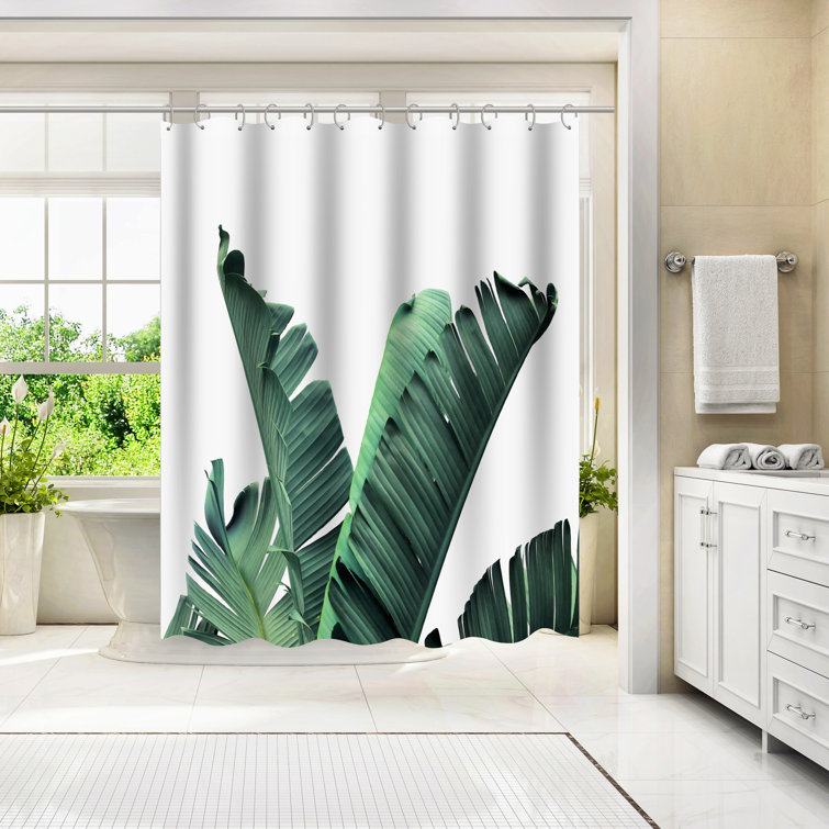 The Twillery Co.® Botanical Shower Curtain Banana Leaves by Sisi