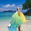 Serviette de plage en microfibre Caroli-75204854