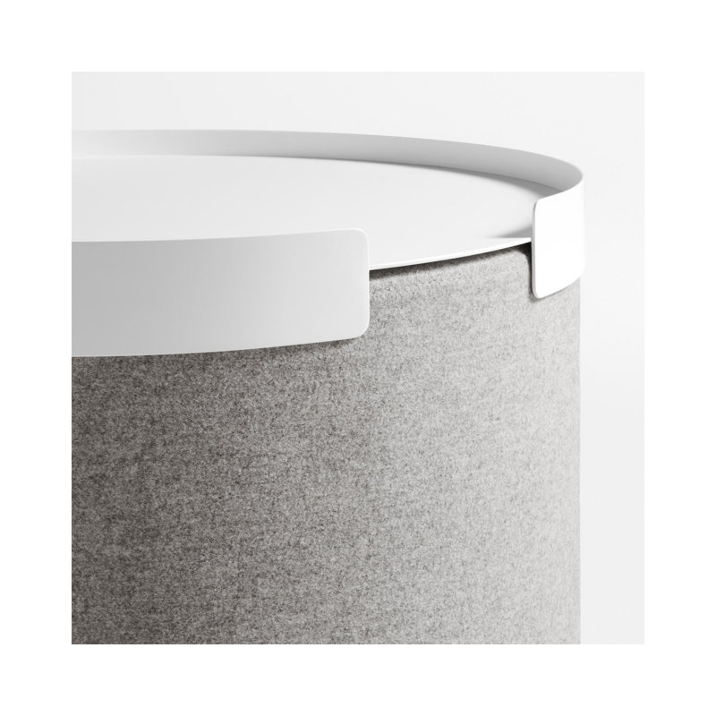 Plateau pour repose-pieds, Blanc, H 3 po x l 26 po x P 26 po