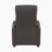 Saier 27" Modern & Contemporary Faux Leather Push Back Reclining Chair with Exposed Black Faux Wood Feet & Push-Back Recline-614867276