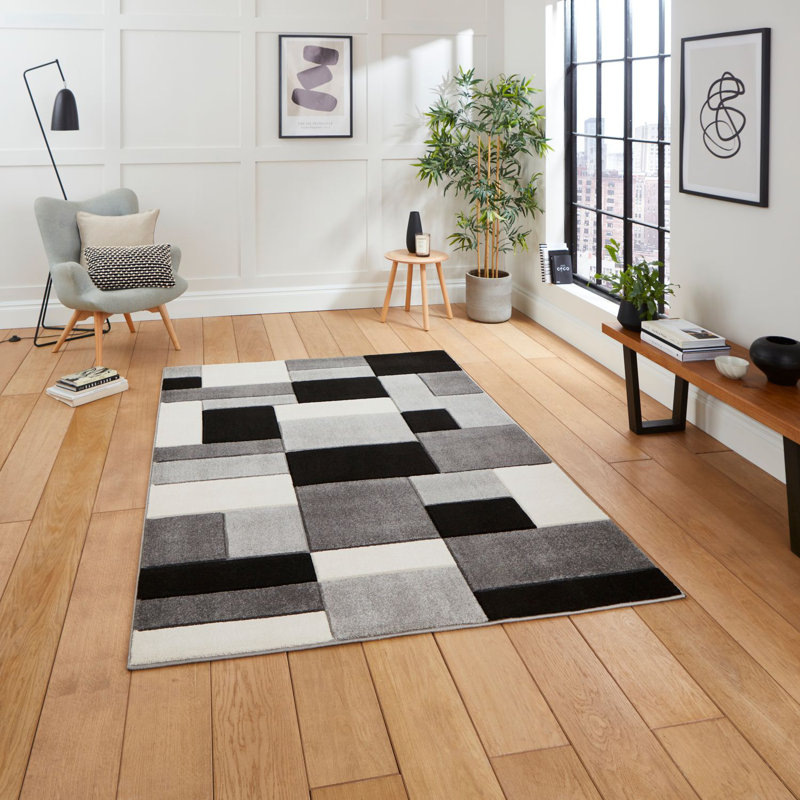 Matrix area rug Machine Woven Rectangle Grey, Rectangle 120 x 170cm