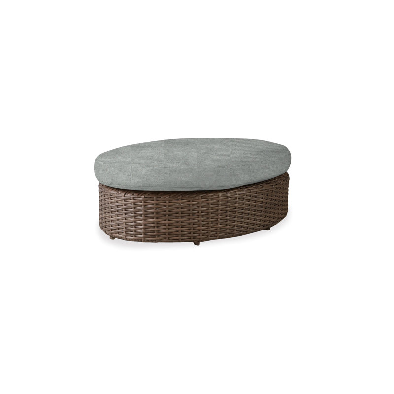 Largo Outdoor Ottoman Patio Ottoman, Remy Shadow
