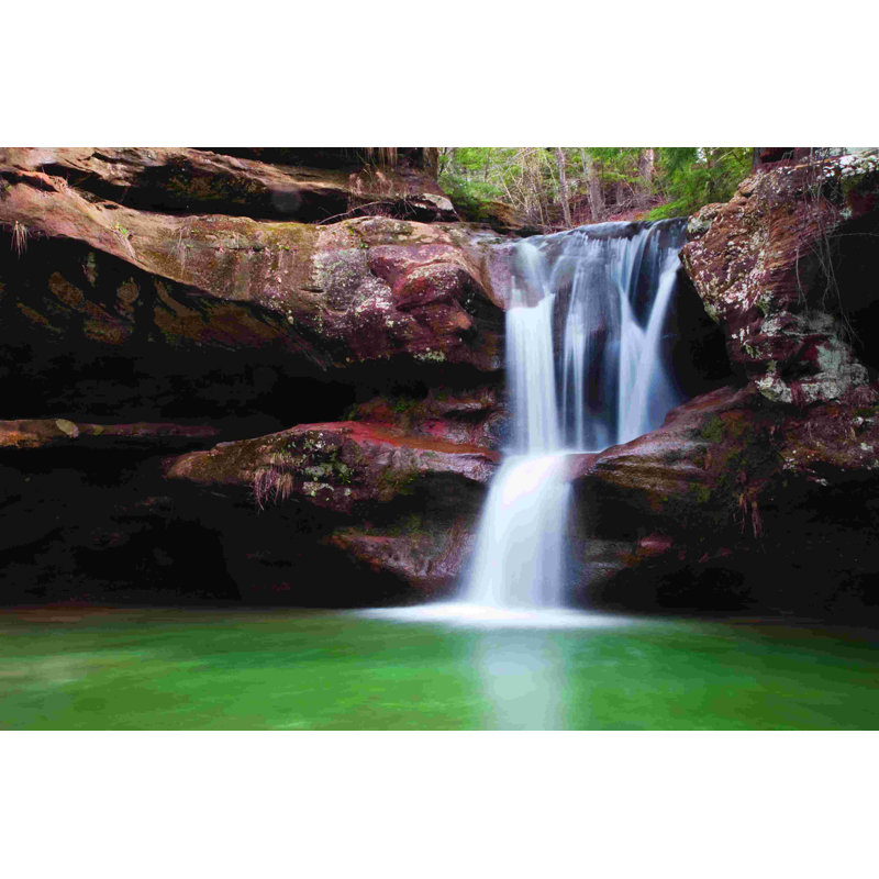 Red Rock Waterfall - Photographie sur toile tendue, H 24 po x l 36 po
