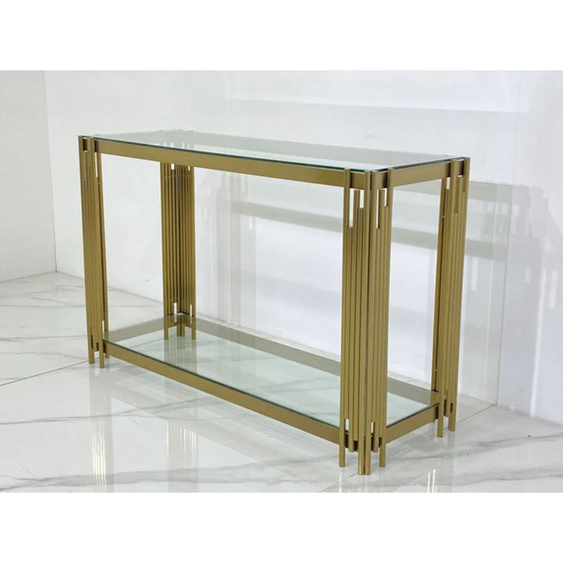Merida Glass Console Table