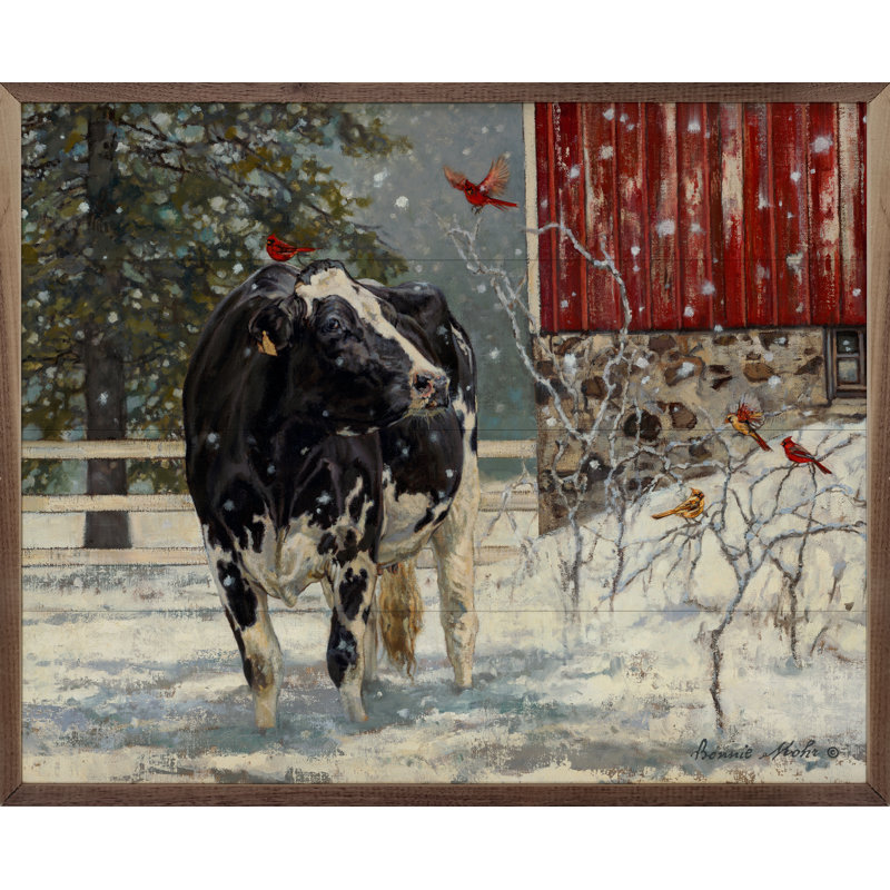 Cardinal visiteurs par Bonnie Mohr, H 8 po x l 10 po