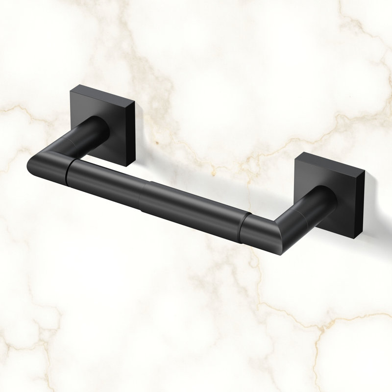 Porte-papier hygiénique standard Glam Too, Noir mat