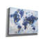 Wrought Studio 'Indigo World Map' by Danhui Nai Canvas Wall Art-1153188615