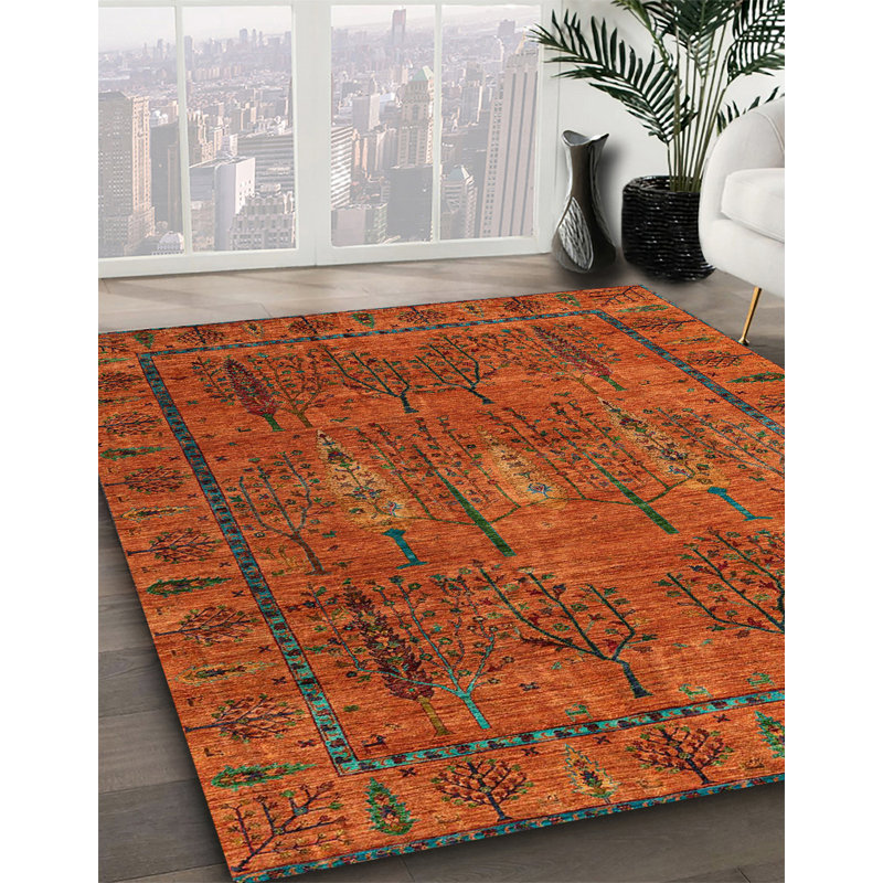 Amayha Floral Indoor Rug, Square 6'