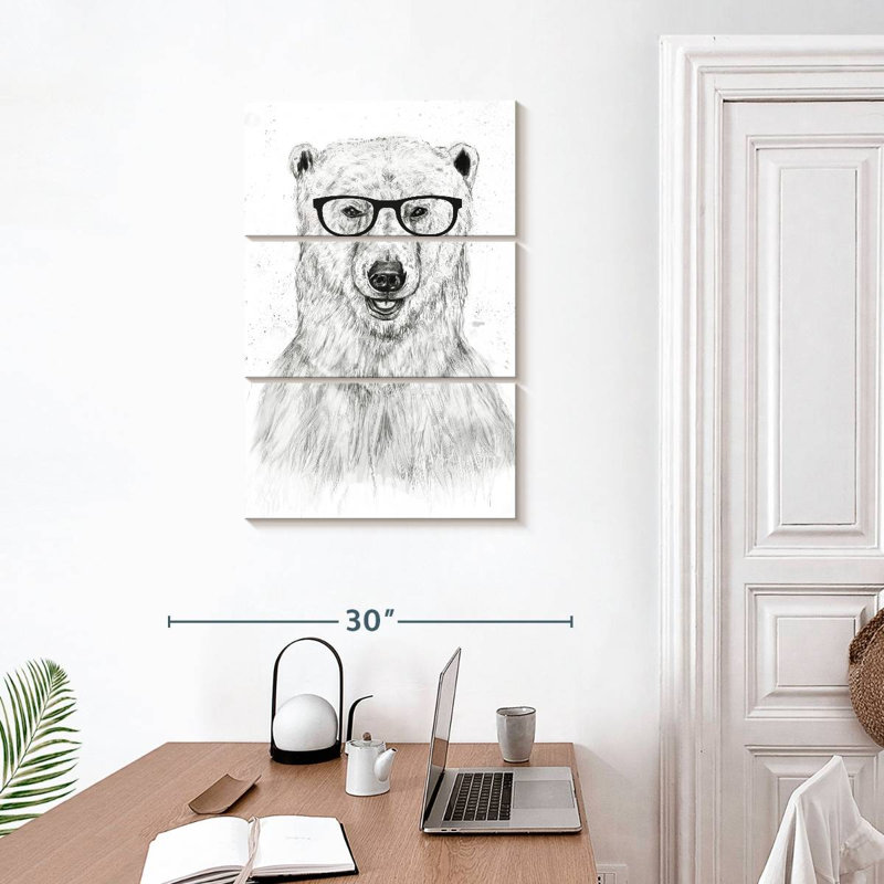 Brampt Geek Bear, 32" H x 20" W