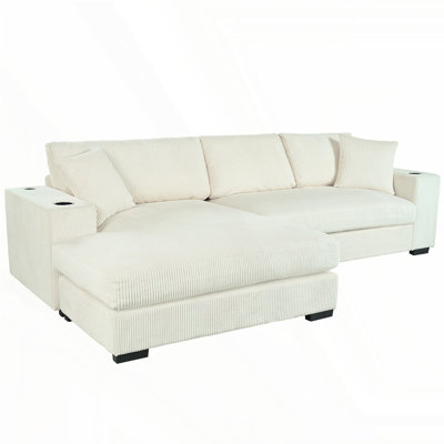 Mirod Large Sectional Sofa with Thick Cushions