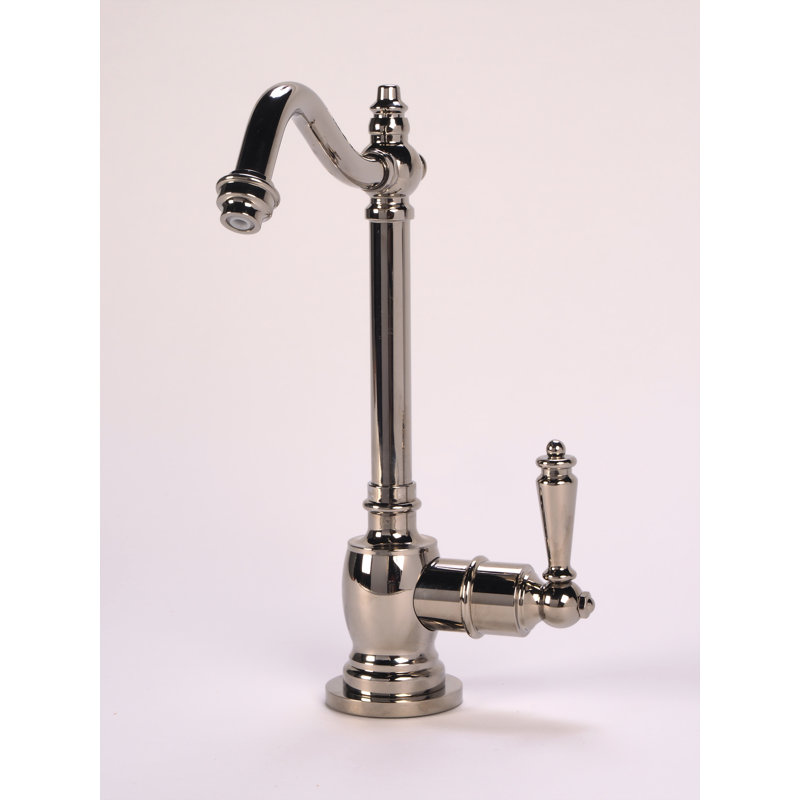 Distributeur d’eau froide à bec de crochet, Nickel poli