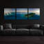 «Seychelles - Mahe from the Sky» par Epic Portfolio, art mural en verre acrylique, ensemble de 3 pièces-101626766