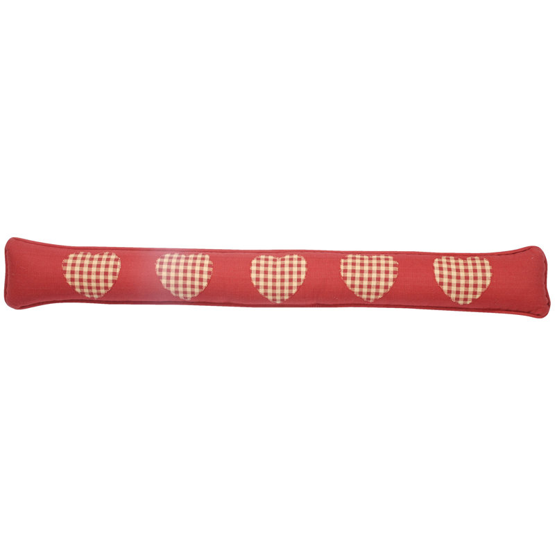 Johnnie Fabric Draught Excluder, Red/Tea