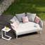 Faynett Outdoor Fabric Ark Daybed-874531346-874531349