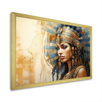 Or et bleu égyptien Pharaons femme IV - Égypte, art mural