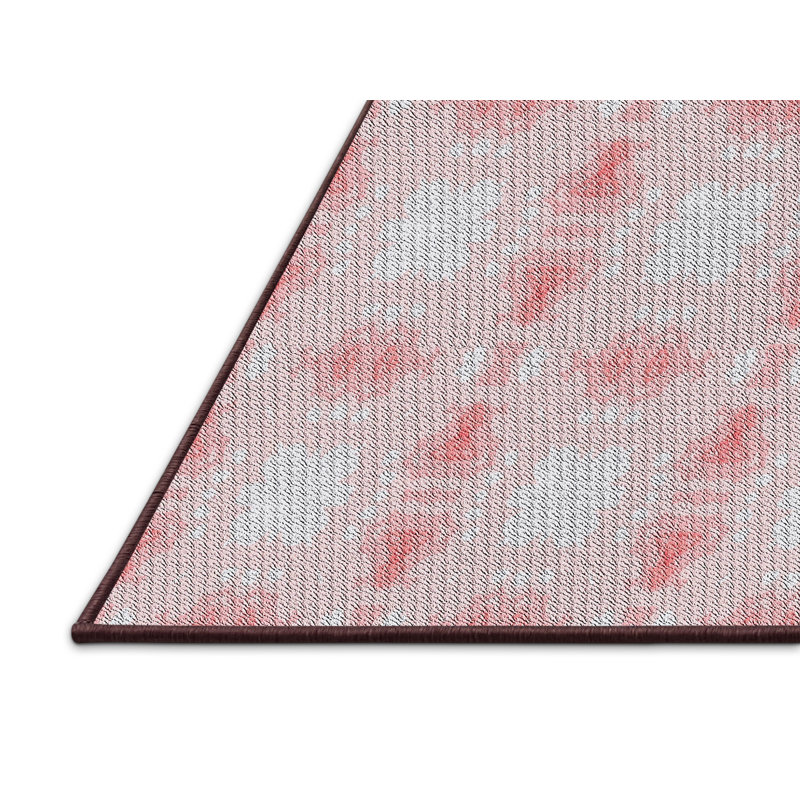 Tapis de zone rouge à motifs, Rectangle 5 pi x 7 pi