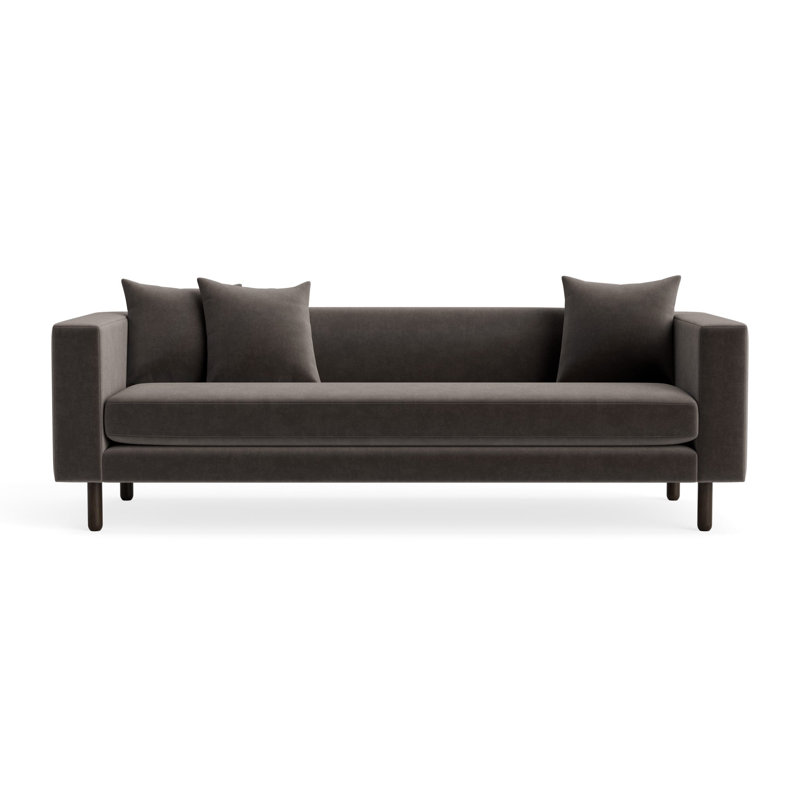 MTO - Mono 82" Sofa, Storm Velvet