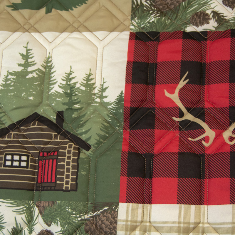 Your Lifestyle by Donna Sharp Cedar Lodge 3PC King Quilt Set, King Quilt + 2 king Shams
