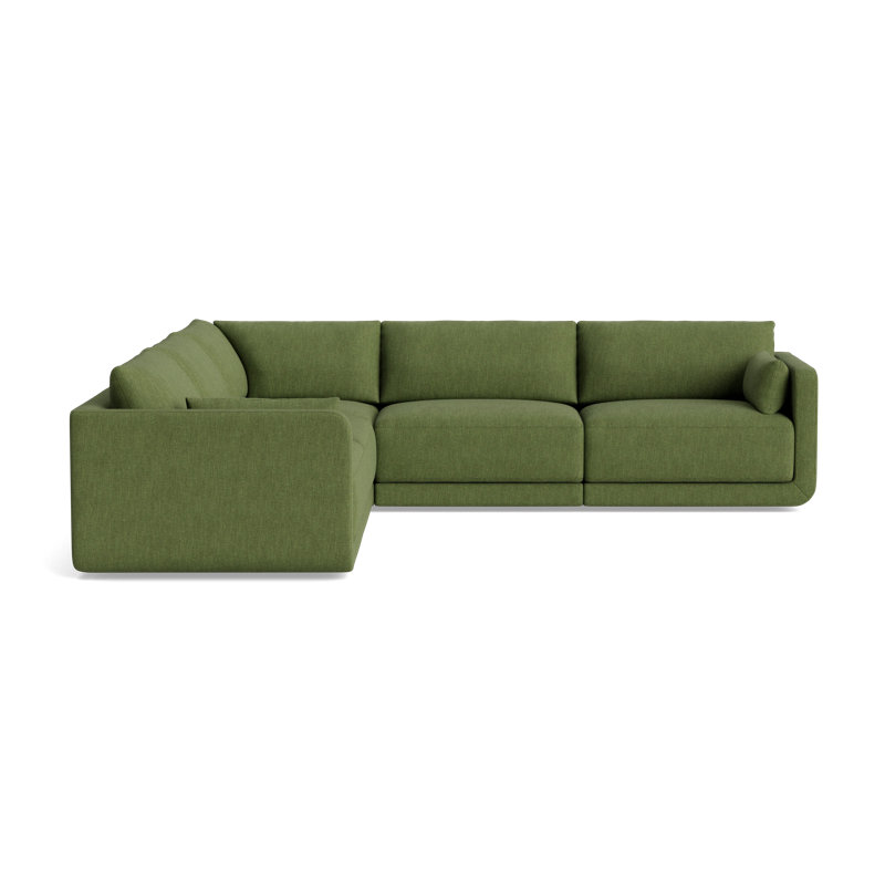 Eva Modular Sectional, Performance Weave - Basil