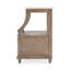 Table de chevet à 1 tiroir en marbre l 24 po Aberdale, beige-701766376