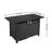 Apisan 25'' H x 43'' W Steel Outdoor Fire Pit Table with Lid
