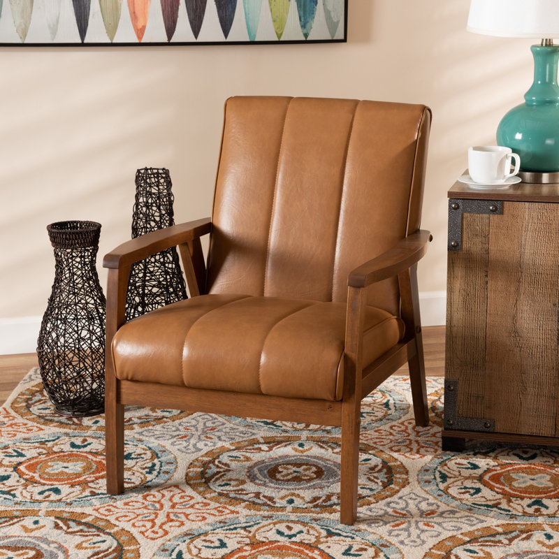 Charda Faux Leather Armchair