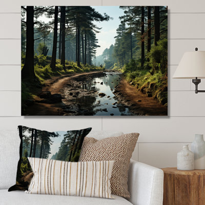 Enchanted Pine Tree Forest - Tree Pine Canvas Wall Art