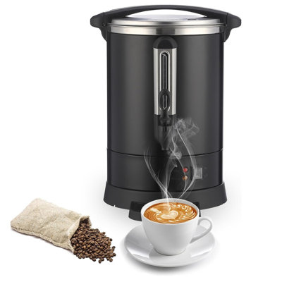 Double Wall Commerical Coffee Maker for Buffet Catering Wedding Gathering,Large Capacity Hot Coffee Dispenser,Stainless Steel Hot Water Urn