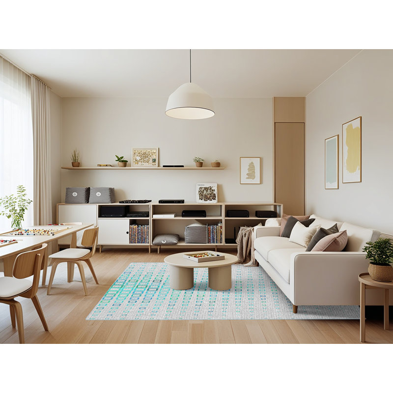 Pharris Geometric Indoor Rug, Rectangle 7' x 9'